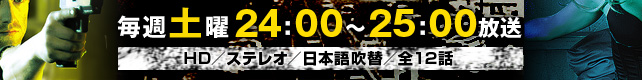 毎週土曜　24：00～25：00放送　HD／ステレオ／日本語吹替／全12話