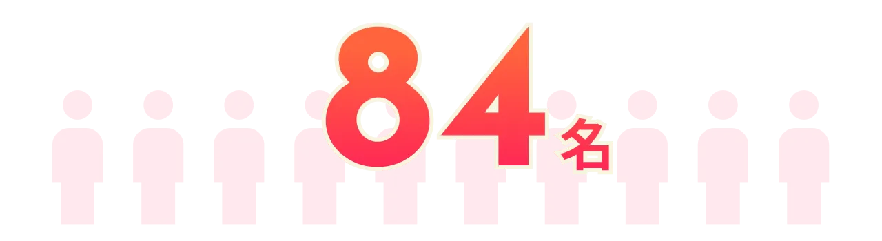 84名