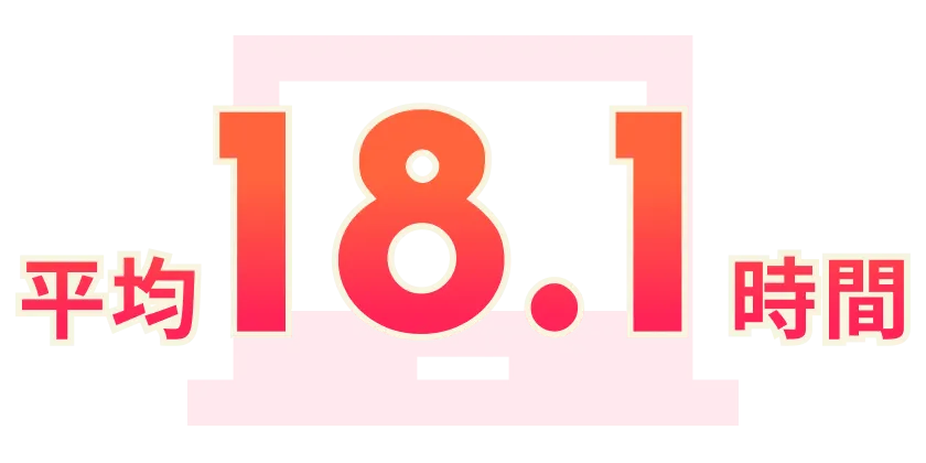 平均18.1時間